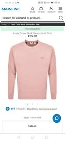 levis pink jumper